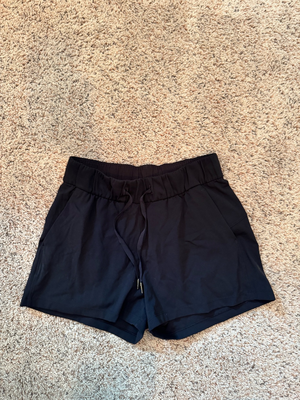 lululemon Black Elastic Waist Shorts